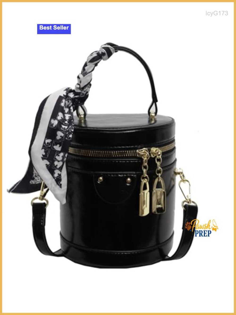 Mini Bucket Crossbody Bag Women Vegan Leather Small Round Shoulder Handbag